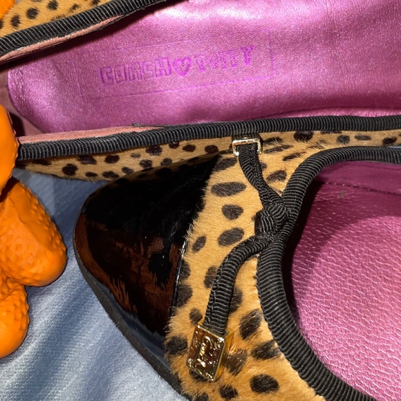 Coach Cheetah Print Genuine Haircalf & Cap Toe Ballet Flat KUDOS Women Sz 8.5 - Picture 9 of 9
